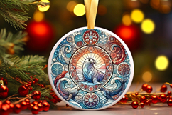 Round Christmass Ornament PNG Product Image 1