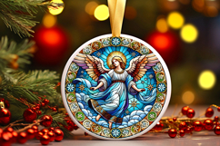 Round Christmass Ornament PNG Product Image 1