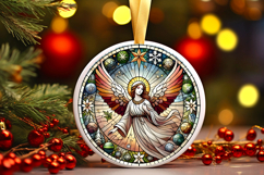 Round Christmass Ornament PNG Product Image 1