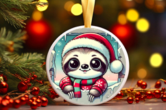 Round Christmass Ornament PNG Product Image 1