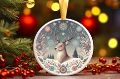 Round Christmas Ornament Sublimation|Clipart Product Image 1
