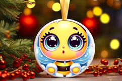 Round Christmass Ornament PNG Product Image 1