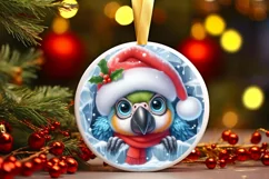 Round Christmas Ornament Sublimation|Clipart Product Image 1