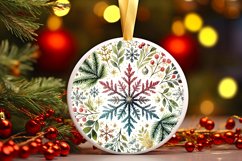 Round Christmas Ornament Sublimation|Clipart Product Image 1