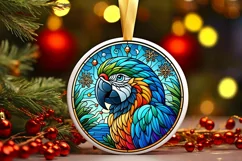 Round Christmas Ornament Sublimation|Clipart Product Image 2