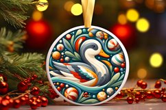 Round Christmas Ornament Sublimation|Clipart Product Image 1