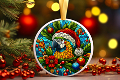 Round Christmass Ornament PNG Product Image 1