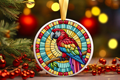 Round Christmass Ornament PNG Product Image 1