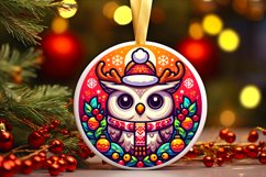 Round Christmas Ornament Sublimation|Clipart Product Image 1