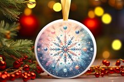 Round Christmas Ornament Sublimation|Clipart Product Image 3