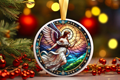 Round Christmass Ornament PNG Product Image 1