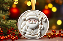 Round Christmass Ornament PNG Product Image 1