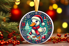 Round Christmass Ornament PNG Product Image 1