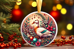Round Christmass Ornament PNG Product Image 1