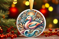 Round Christmass Ornament PNG Product Image 1