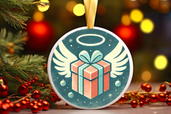 Round Christmass Ornament PNG Product Image 1