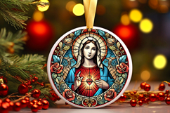 Round Christmass Ornament PNG Product Image 1