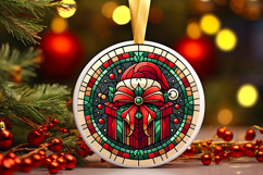 Round Christmass Ornament PNG Product Image 1