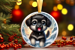 Round Christmass Ornament PNG Product Image 1