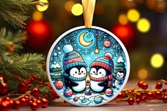 Round Christmas Ornament Sublimation|Clipart Product Image 1