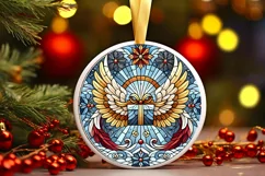 Round Christmas Ornament Sublimation|Clipart Product Image 2