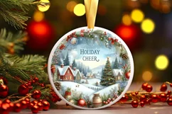 Watercolor Molten Candy Christmas Sticker Sublimation PNG Product Image 1