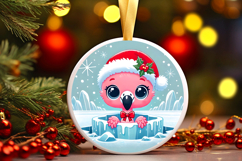 Round Christmass Ornament PNG Product Image 1