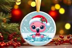 Round Christmas Ornament Sublimation|Clipart Product Image 1