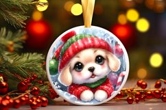 Round Christmas Ornament Sublimation|Clipart Product Image 1