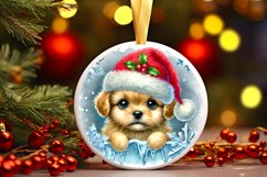 Round Christmas Ornament Sublimation|Clipart Product Image 1