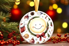 Watercolor Winter Scene Christmas Sticker Sublimation PNG Product Image 3