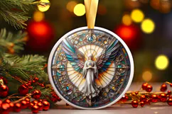 Round Christmass Ornament PNG Product Image 1