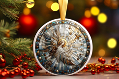 Round Christmass Ornament PNG Product Image 1