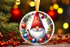 Gnome Christmas Sticker Sublimation PNG Product Image 3