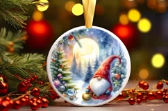 Gnome Christmas Sticker Sublimation PNG Product Image 3