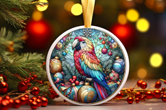 Round Christmass Ornament PNG Product Image 1