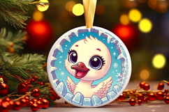 Round Christmass Ornament PNG Product Image 1