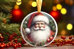 Santa Christmas Sticker Sublimation PNG Product Image 1