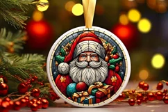 Round Christmas Ornament Sublimation|Clipart Product Image 2