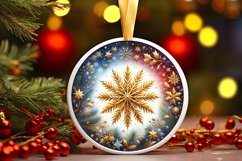 Round Christmas Ornament Sublimation|Clipart Product Image 3