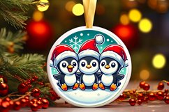 Round Christmas Ornament Sublimation|Clipart Product Image 1