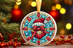 Round Christmass Ornament PNG Product Image 1