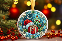 Round Christmass Ornament PNG Product Image 1