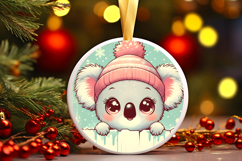 Round Christmass Ornament PNG Product Image 1