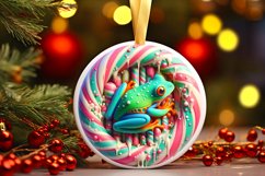 Round Christmas Ornament Sublimation|Clipart Product Image 1