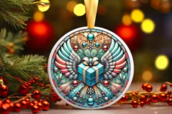 Round Christmass Ornament PNG Product Image 1