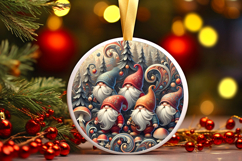 Round Christmass Ornament PNG Product Image 1