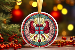 Round Christmass Ornament PNG Product Image 1