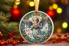 Round Christmass Ornament PNG Product Image 1