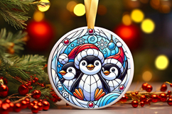 Round Christmass Ornament PNG Product Image 1